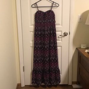 American Eagle Small long maxi dress purple pink